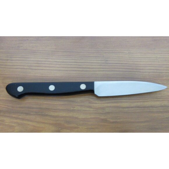 Oneida Edge Plus Paring Knife 3" Stainless Steel Blade Cutlery Black Handle 7.25 - Picture 3 of 6